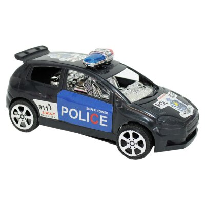 Polizei Spielzeugauto mit Rückzug 3-fach sortiert