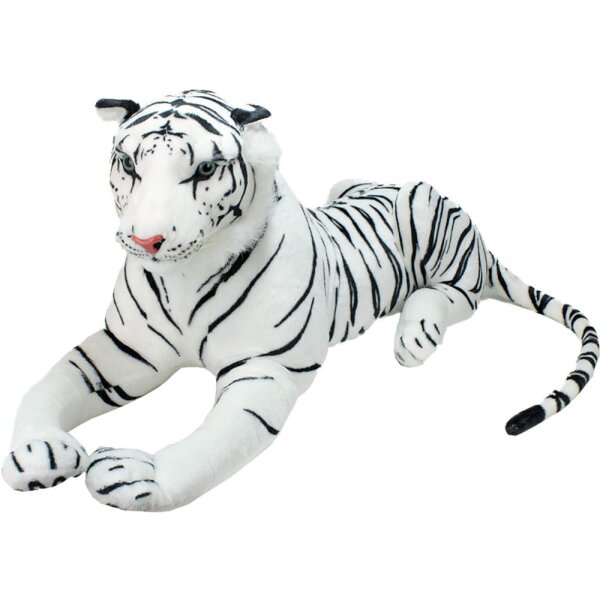 Weißer Tiger Kuscheltier groß XXL - ca. 110 cm
