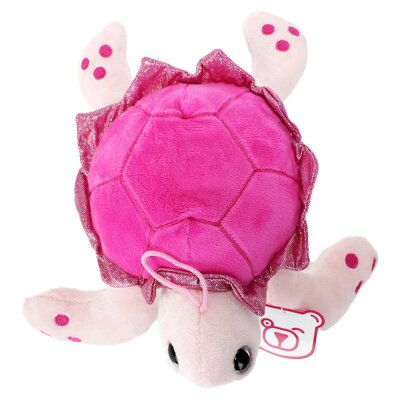 Schildkröte mit Glitzer "Gisela" - ca. 25 cm - pink