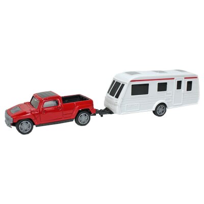 Wohnwagen Spielzeug Auto Set Camping mit Rückzug-Antrieb