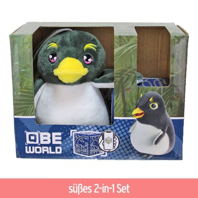 3-in-1 Pinguin Kuscheltier Box