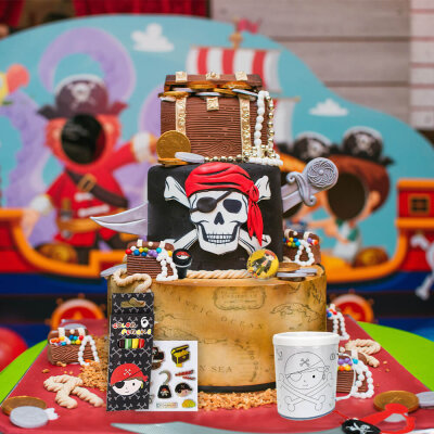Piraten Mitgebsel Set Kindergeburtstag - 60 Teile