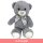 Grauer Teddybär "Timmy" klein mit Schleife - ca. 31 cm