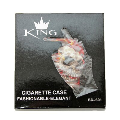 Zigarettendose plastik "quadratisch" in Schachtel
