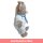 Kuscheltier Spieluhr Teddybär mit Schal blau - ca. 24 cm