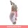 Kuscheltier mit Spieluhr Bär mit Schal rosa - ca. 24 cm