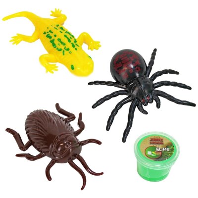 Schleim fressende Gummi Spielzeug Reptilien