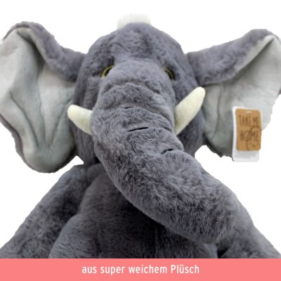 Grauer Plüschtier Elefant "Heiko" - ca. 56 cm