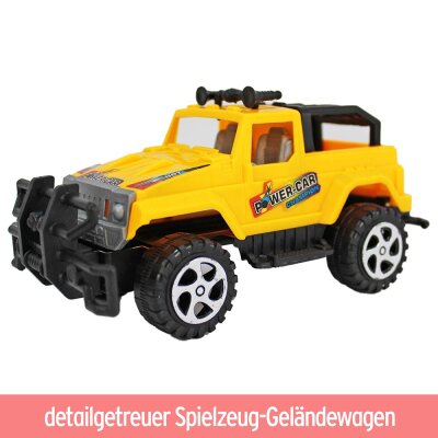 Gelber Strand Geländewagen Beach Spielzeugauto