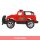 Geländeauto Spielzeug rot mit Friktionsmotor - ca. 16 cm