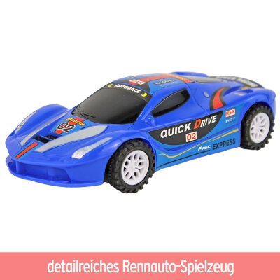 Blaues Spielzeugauto mit Friktion - ca. 19 cm lang