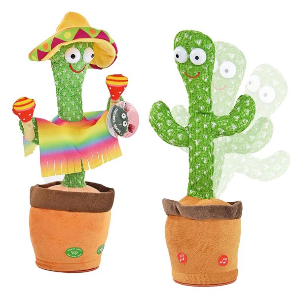 Tanzender Kaktus Spielzeug mit Licht & Sound
