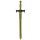 Langes Ritterschwert einfarbig Kunststoff - ca. 70 cm